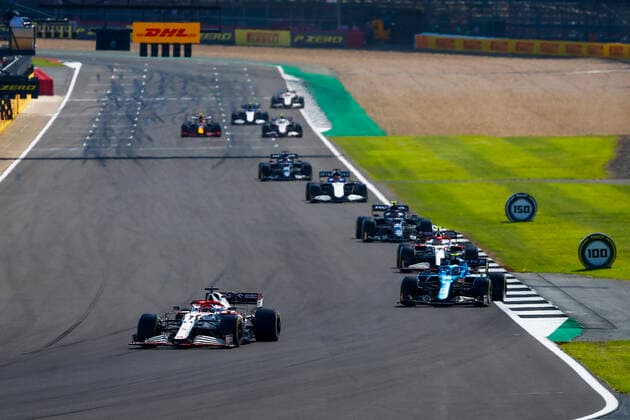 07 RAIKKONEN Kimi (fin), Alfa Romeo Racing ORLEN C41, action during the Formula 1 Pirelli British Grand Prix 2021, 10th round of the 2021 FIA Formula One World Championship, WM, Weltmeisterschaft from July 16 to 18, 2021 on the Silverstone Circuit, in Silverstone, United Kingdom - FORMULE 1 : Grand prix de Grande Bretagne - Course - Silverstone - 18 07 2021 DPPI PANORAMIC  _B2_9755