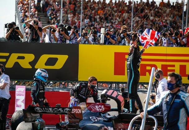 44 Lewis Hamilton (GBR, Mercedes-AMG Petronas F1 Team), F1 Grand Prix of Great Britain at Silverstone Circuit on July 18, 2021 in Silverstone, United Kingdom. (Photo by HOCH ZWEI) Silverstone United Kingdom