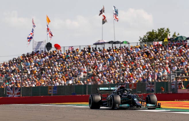 44 Lewis Hamilton (GBR, Mercedes-AMG Petronas F1 Team), F1 Grand Prix of Great Britain at Silverstone Circuit on July 18, 2021 in Silverstone, United Kingdom. (Photo by HOCH ZWEI) Silverstone United Kingdom