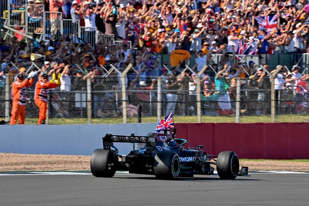44 Lewis Hamilton (GBR, Mercedes-AMG Petronas F1 Team), F1 Grand Prix of Great Britain at Silverstone Circuit on July 18, 2021 in Silverstone, United Kingdom. (Photo by HOCH ZWEI) Silverstone United Kingdom
