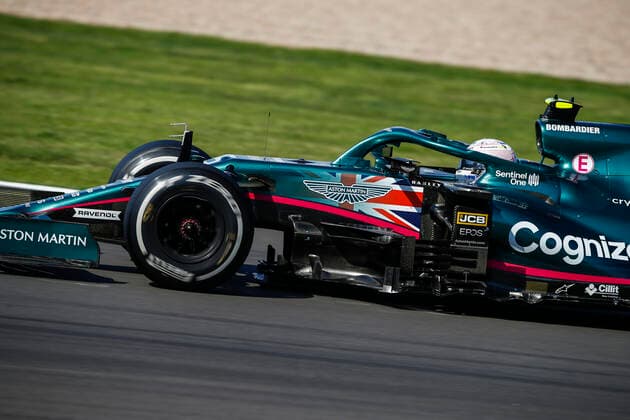 5 Sebastian Vettel (GER, Aston Martin Cognizant F1 Team), F1 Grand Prix of Great Britain at Silverstone Circuit on July 18, 2021 in Silverstone, United Kingdom. (Photo by HOCH ZWEI) Silverstone United Kingdom