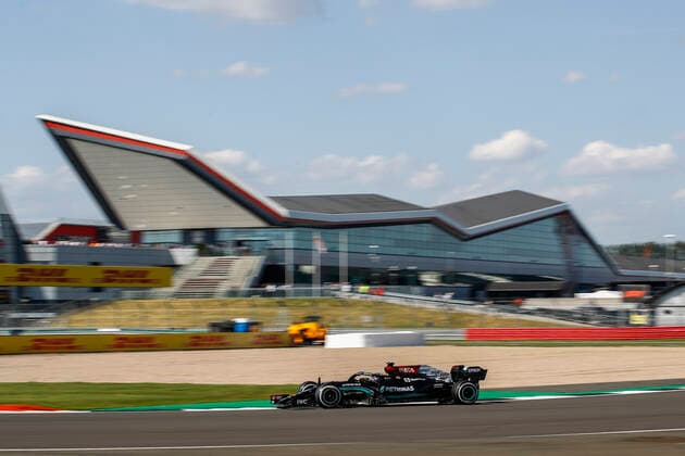 44 Lewis Hamilton (GBR, Mercedes-AMG Petronas F1 Team), F1 Grand Prix of Great Britain at Silverstone Circuit on July 18, 2021 in Silverstone, United Kingdom. (Photo by HOCH ZWEI) Silverstone United Kingdom