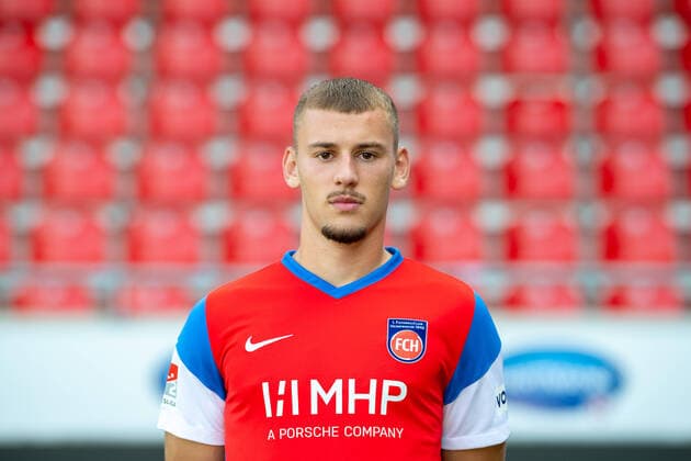 Melvin Ramusovic (FC Heidenheim, 28), GER, 1. FC Heidenheim 1846 e.V., Fussball, 2. Bundesliga, Spielerportraits, Freisteller, Spielzeit 2021 2022, 20.07.2021, GER, 1. FC Heidenheim 1846 e.V., Fussball, 2. Bundesliga, Spielerportraits, Freisteller, Spielzeit 2021 2022, 20.07.2021 Heidenheim Copyright: xEibner-Pressefotox EP_EER