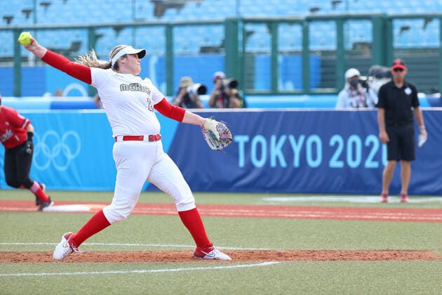 Dallas Escobedo (MEX), JULY 21, 2021 - Softball : Opening Round match between Mexico 0-4 Canada during the Tokyo 2020 Olympic Games, Olympische Spiele, Olympia, OS at the Fukushima Azuma Baseball Stadium in Fukushima, Japan. Noxthirdxpartyxsales  (165094924)
