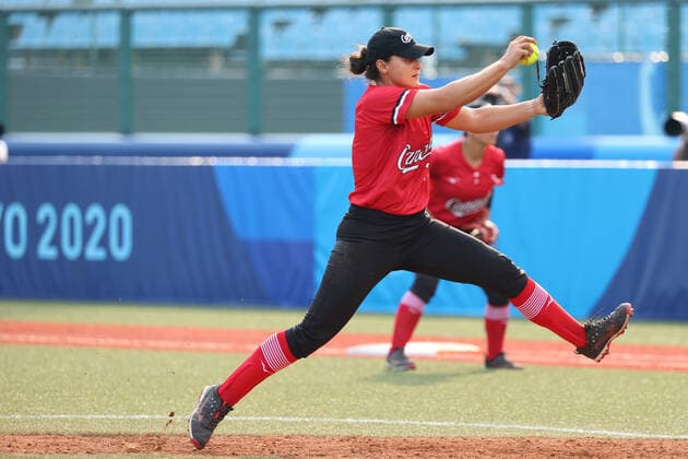 Jenna Caira (CAN), JULY 21, 2021 - Softball : Opening Round match between Mexico 0-4 Canada during the Tokyo 2020 Olympic Games, Olympische Spiele, Olympia, OS at the Fukushima Azuma Baseball Stadium in Fukushima, Japan. Noxthirdxpartyxsales  (165095046)