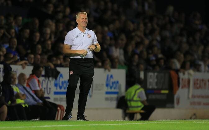 Fußball, Trainerhistorie Brentford FC von 1903 bis heute Mandatory Credit: Photo by Michael Zemanek BPI Shutterstock (9790669u) Dean Smith manager of Brentford smiles Southend United v Brentford, Carabao Cup, First Round, Roots Hall Stadium, Southend-on-Sea, UK - 14 Aug 2018 EDITORIAL USE ONLY. No use with unauthorized audio, video, data, fixture lists, club league logos or live services. Online in-match use limited to 45 images, no video emulation. No use in betting, games or single club league player publications Southend United v Brentford, Carabao Cup, First Round, Roots Hall Stadium, Southend-on-Sea, UK - 14 Aug 2018 EDITORIAL USE ONLY. No use with unauthorized audio, video, data, fixture lists, club league logos or live services. Online in-match use limited to 45 images, no video emulation. No use in betting, games or single club league player publications  Copyright: xMichaelxZemanek BPI Shutterstockx 9790669u