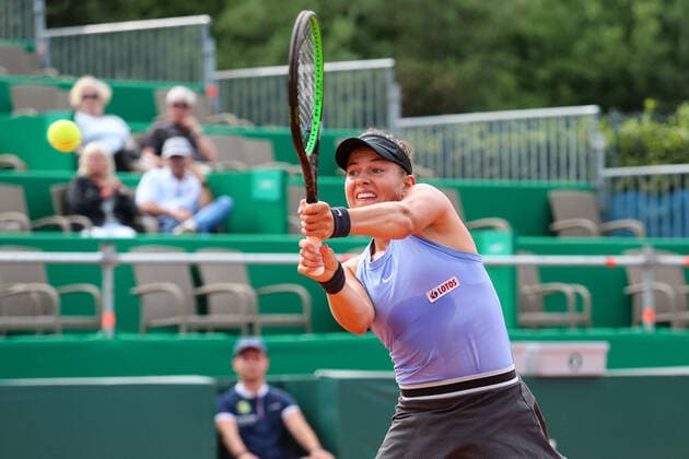 Gdynia, 21.07.2021 Tenis ziemny Turniej WTA, Tennis Damen 250 BNP Paribas Poland Open Tennis NZ weronika falkowska Fot. Grzegorz Jedrzejewski 058sport.pl NEWSPIX.PL --- Newspix.pl  20210721_0011_GRZJ5321_JED