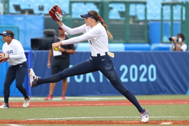 Monica Abbott (USA), JULY 22, 2021 - Softball : Opening Round match between United States - Canada during the Tokyo 2020 Olympic Games, Olympische Spiele, Olympia, OS at the Fukushima Azuma Baseball Stadium in Fukushima, Japan. Noxthirdxpartyxsales  (165142919)