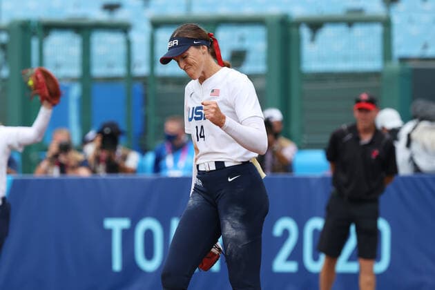 Monica Abbott (USA), JULY 22, 2021 - Softball : Opening Round match between United States - Canada during the Tokyo 2020 Olympic Games, Olympische Spiele, Olympia, OS at the Fukushima Azuma Baseball Stadium in Fukushima, Japan. Noxthirdxpartyxsales  (165142921)