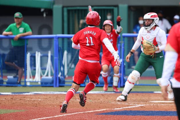 Eri Yamada (JPN), JULY 22, 2021 - Softball : Opening Round match between Japan - Mexico during the Tokyo 2020 Olympic Games, Olympische Spiele, Olympia, OS at the Fukushima Azuma Baseball Stadium in Fukushima, Japan. Noxthirdxpartyxsales  (165150731)