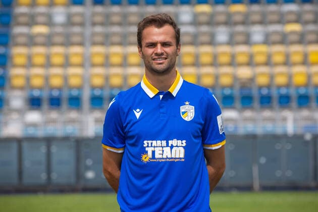 Jena , 220721 , Fussball Regionalliga , FC Carl-Zeiss Jena ; , Termin termin , Portraits im Bild: Fabian Eisele