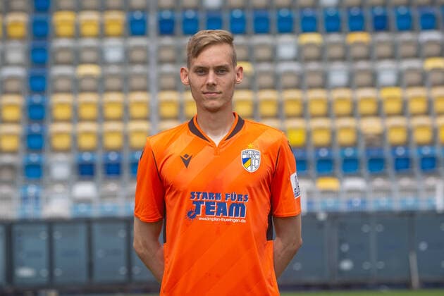 Jena , 220721 , Fussball Regionalliga , FC Carl-Zeiss Jena ; , Termin termin , Portraits im Bild: Lukas Sedlak