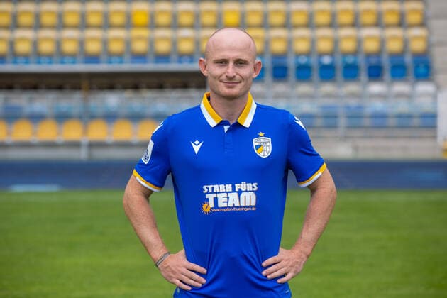 Jena , 220721 , Fussball Regionalliga , FC Carl-Zeiss Jena ; , Termin termin , Portraits im Bild: Maximilian Krauß