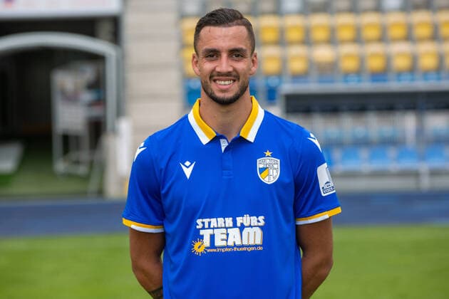 Jena , 220721 , Fussball Regionalliga , FC Carl-Zeiss Jena ; , Termin termin , Portraits im Bild: Justin Schau