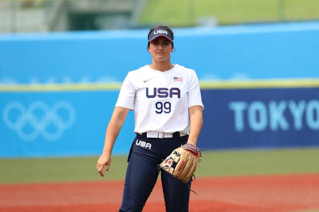 Delaney Spaulding (USA), JULY 22, 2021 - Softball : Opening Round match between United States - Canada during the Tokyo 2020 Olympic Games, Olympische Spiele, Olympia, OS at the Fukushima Azuma Baseball Stadium in Fukushima, Japan. Noxthirdxpartyxsales  (165162407)