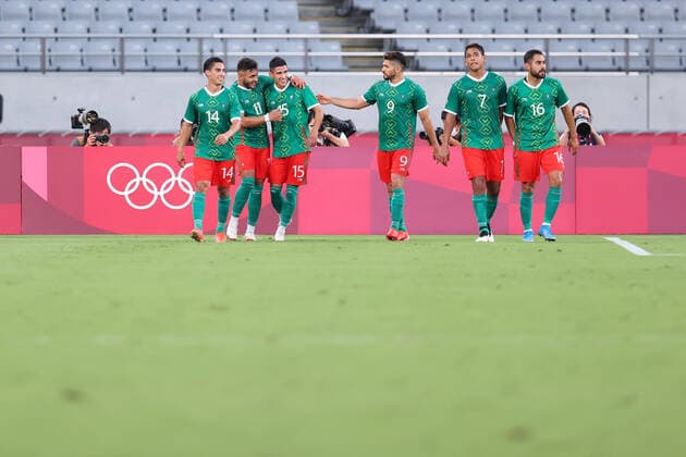 Mexico team group, Mannschaftsbild, Totale JULY 22, 2021 - Football : Men s First Round Group A match betwee Mexico 4-1 France during the Tokyo 2020 Olympic Games, Olympische Spiele, Olympia, OS at the Tokyo Stadium in Tokyo, Japan. Noxthirdxpartyxsales  (165172526)