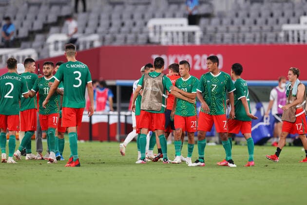 Mexico team group, Mannschaftsbild, Totale JULY 22, 2021 - Football : Men s First Round Group A match betwee Mexico 4-1 France during the Tokyo 2020 Olympic Games, Olympische Spiele, Olympia, OS at the Tokyo Stadium in Tokyo, Japan. Noxthirdxpartyxsales  (165172530)