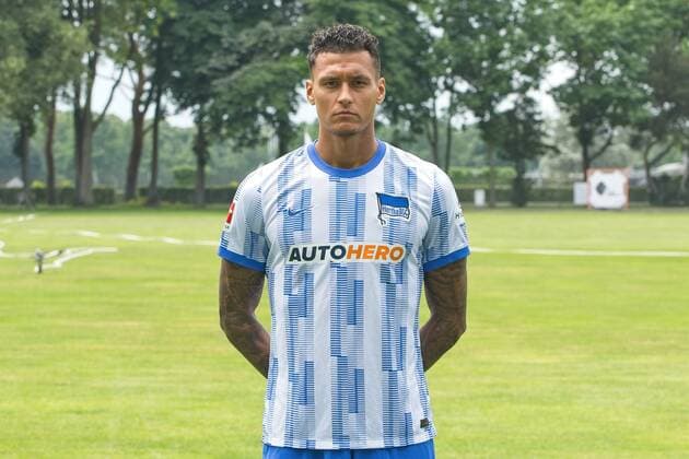 Davie Selke, Hertha BSC, 1. BL, Portraettermin 2021 2022, 22.07.21, GER, Berlin, Fussball, 22.07.21, Hertha BSC Berlin Copyright: xUwexKoch Eibner-Pressefotox EP_EER