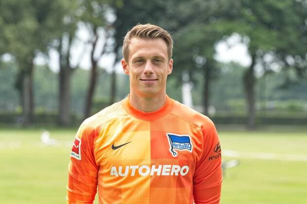 Alexander Schwolow, Hertha BSC, 1. BL, Portraettermin 2021 2022, 22.07.21, GER, Berlin, Fussball, 22.07.21, Hertha BSC Berlin Copyright: xUwexKoch Eibner-Pressefotox EP_EER