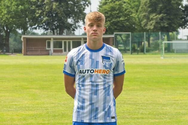 Luca Netz, Hertha BSC, 1. BL, Portraettermin 2021 2022, 22.07.21, GER, Berlin, Fussball, 22.07.21, Hertha BSC Berlin Copyright: xUwexKoch Eibner-Pressefotox EP_EER