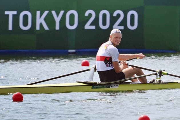 Bilder des Jahres 2021, Sport 07. Juli Sport Themen der Woche KW29 Oliver ZEIDLER (GER),M1x,Einer Maener,men, auf dem Weg zum Start,Aktion, Rowing,Rudern,Vorlaeufe,Heats am 23.07.2021,Sea Forest Waterway. Olympische Sommerspiele 2020, vom 23.07. - 08.08.2021 in Tokio Japan. *** Oliver ZEIDLER GER ,M1x,Einer Maener,men, on the way to the start,Action,Rowing,Heats on 23 07 2021,Sea Forest Waterway Olympic Summer Games 2020, from 23 07 08 2021 in Tokyo Japan