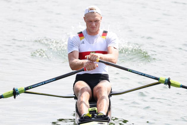 OLYMPICS - Summer Olympic Games, Olympische Spiele, Olympia, OS 2020 Tokyo TOKYO,JAPAN,23.JUL.21 - OLYMPICS, ROWING - Summer Olympic Games 2020 Tokyo, Single Sculls, men. Image shows Oliver Zeidler (GER).  GEPAxpictures xChristianxWalgram