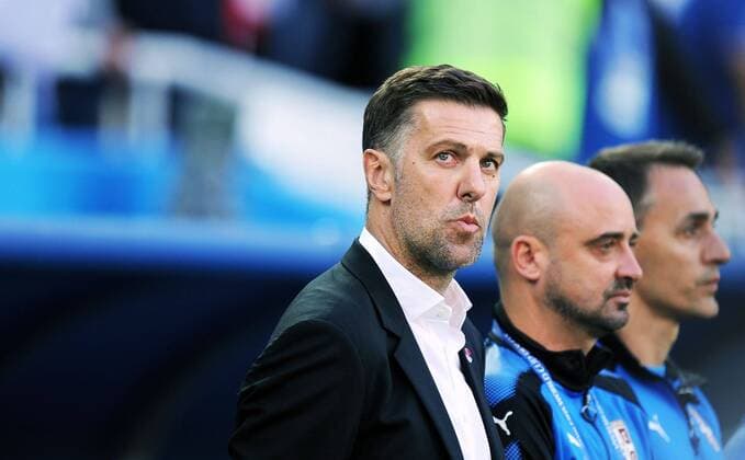 Mandatory Credit: Photo by Norbert Barczyk Pressfocus Shutterstock (9725017aj) Krstajic Mladen Manager of Serbia Serbia v Switzerland, Group E, 2018 FIFA World Cup, WM, Weltmeisterschaft, Fussball football match, Kaliningrad Stadium, Russia - 22 Jun 2018 Serbia v Switzerland, Group E, 2018 FIFA World Cup football match, Kaliningrad Stadium, Russia - 22 Jun 2018  Copyright: xNorbertxBarczyk Pressfocus Shutterstockx 9725017aj