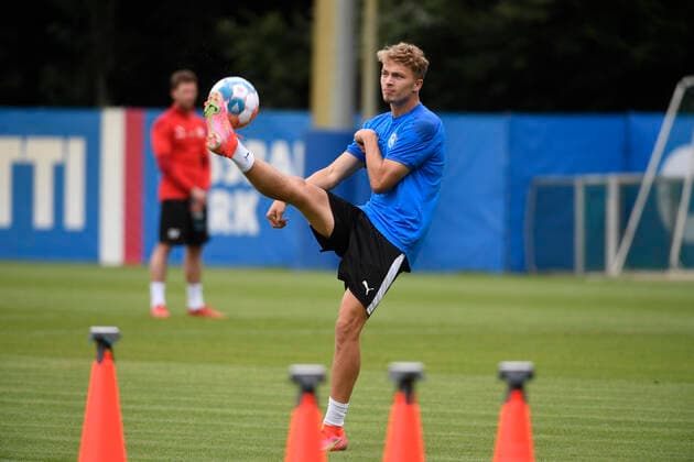 Fiete Arp (Holstein Kiel, 20), Fußball, Männer, Holstein Kiel, Trainingstag, Auftakt, 2. Liga, Saison 2021 2022, 23.07.21 Kiel CITTI Fußball Park Schleswig-Holstein Germany