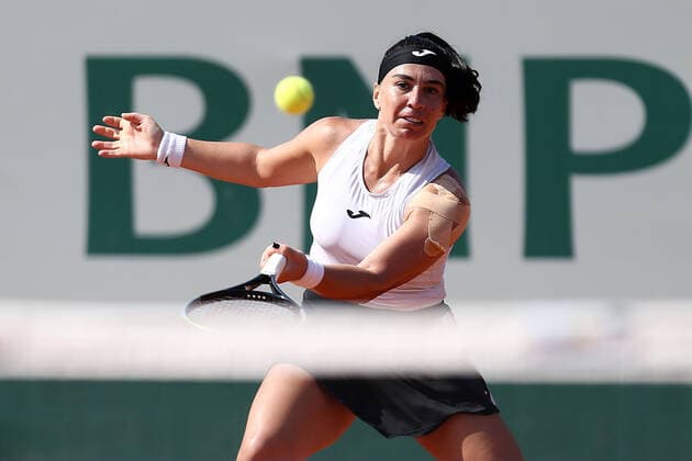 2021.07.23 Gdynia Tenis BNP Paribas Poland Open Mecz Ekaterine Gorgodze - Kristina Kucova N z Ekaterine Gorgodze Foto Piotr Matusewicz PressFocus NEWSPIX.PL --- Newspix.pl  20210723_PF_PM061