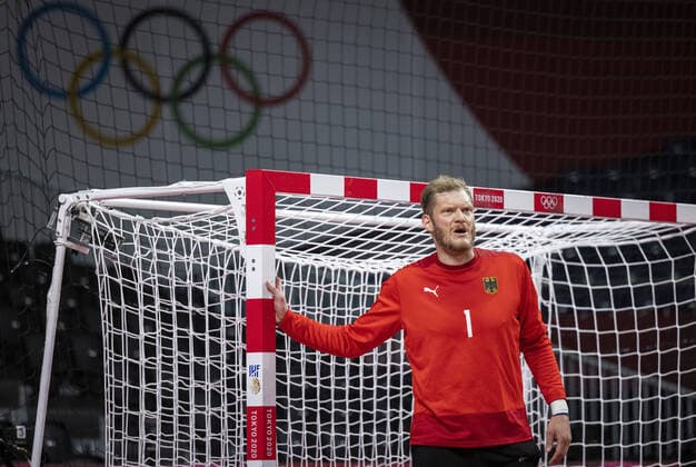 Torwart BITTER Johannes (GER) Germany - Espana Handball Tokyo Tokio, 24.07.2021, Japan, Olympic Games, Olympische Spiele, Olympia, OS Olympische Spiele, 2020 2021 Foto: Moritz Müller Only for Editorial use