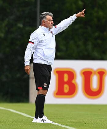Fussball, Herren, Saison 2021 2022, Testspiel in Imst (Österreich), 1. FC Union Berlin - OGC Nizza, Trainer Christophe Galtier (OGC Nizza), 24.07. 2021, Copyright: xMatthiasxKochx
