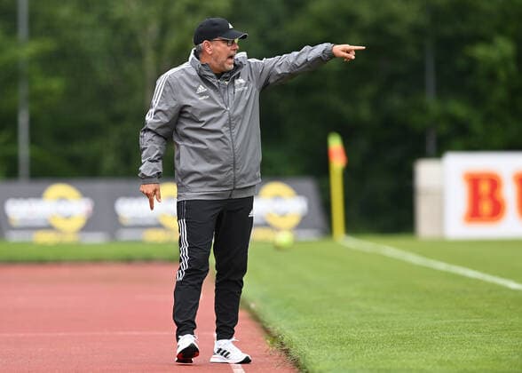 Fussball, Herren, Saison 2021 2022, Testspiel in Imst (Österreich), 1. FC Union Berlin - OGC Nizza, Trainer Urs Fischer (1. FC Union), 24.07. 2021, Copyright: xMatthiasxKochx