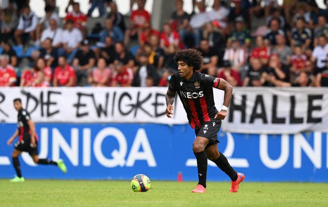 ü+Fussball, Herren, Saison 2021 2022, Testspiel in Imst (Österreich), 1. FC Union Berlin - OGC Nizza, Bonfim Dante (OGC Nizza), 24.07. 2021, Copyright: xMatthiasxKochx