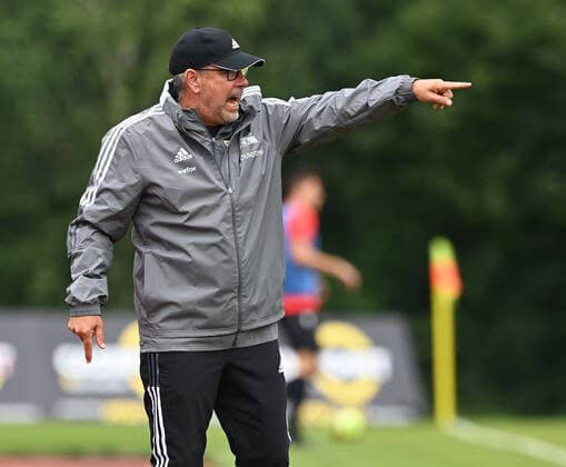 Fussball, Herren, Saison 2021 2022, Testspiel in Imst (Österreich), 1. FC Union Berlin - OGC Nizza (2:0), Trainer Urs Fischer (1. FC Union), 24.07. 2021, Copyright: xMatthiasxKochx