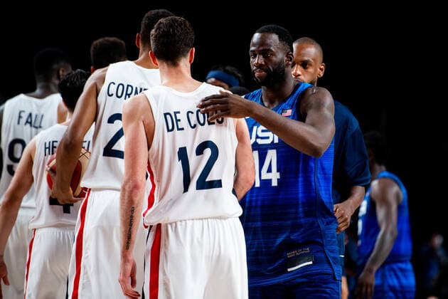 210725 Draymond Jamal Green after the basketball game between France and USA during day 2 of the Tokyo 2020 Olympic Games, Olympische Spiele, Olympia, OS on July 25, 2021 in Tokyo. Photo: Jon Olav Nesvold BILDBYRAN COP 217 JE0005 basket basketball olympic games olympics os ol olympiska spel olympiske leker tokyo2020 tokyo 2020 tokyo-os tokyo-ol bbeng frankrike frankriket france usa united states Copyright: JONxOLAVxNESVOLD BB210725JE047