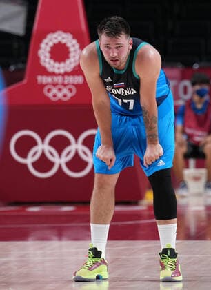 (210726) -- TOKYO, July 26, 2021 -- Luka Doncic of Slovenia is seen during the men s basketball preliminary round match between Argentina and Slovenia at the Tokyo Olympic Games, Olympische Spiele, Olympia, OS in Tokyo, Japan, on July 26, 2021. ) (TOKYO2020)JAPAN-TOKYO-OLY-BASKETBALL-MEN S PRELIMINARY MengxYongmin 