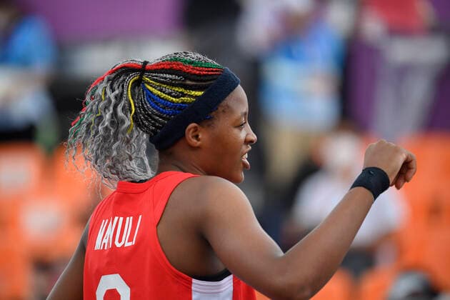 Stephanie MAWULI (JPN), seitliche Portraet, Porträt, Portrait, Angeschnittenes Einzelbild, Einzelmotiv, Italien (ITA) gegen Japan (JPN) 10:22 3 x 3 Basketball der Frauen, Women s Pool Round, Aomi Urban Sports Park 26.07.2021 Olympische Sommerspiele 2020, vom 23.07. - 08.08.2021 in Tokio Japan.