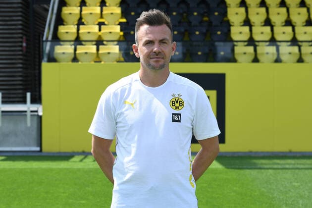 Enrico Maaßen ( Trainer Cheftrainer ); Borussia Dortmund II; 3.Liga, Porträttermin 2021 2022