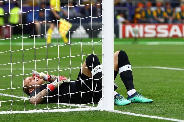 Mandatory Credit: Photo by Kieran Mcmanus BPI Shutterstock (9694071ev) Loris Karius of Liverpool shows a look of dejection Real Madrid v Liverpool, UEFA Champions League Final, Olimpiyskiy National Sports Complex Stadium, Kiev, UA, 26 May 2018 Real Madrid v Liverpool, UEFA Champions League Final, Olimpiyskiy National Sports Complex Stadium, Kiev, UA, 26 May 2018 Copyright: xKieranxMcmanus BPI Shutterstockx 9694071ev