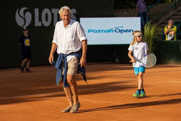 2021.07.27 Poznan Tenis Poznan Open 2021 Konferencja prasowa i trening pokazowy z udzialem Bjorna Borga oraz Wojciecha Fibaka N z Bjorn Borg Foto Pawel Jaskolka PressFocus 2021.07.27 Poznan Tennis Poznan Open press conference, PK, Pressekonferenz with Bjorn Borg and Wojciech Fibak Credit: Pawel Jaskolka PressFocus NEWSPIX.PL --- Newspix.pl  20210727_PF_PJ015
