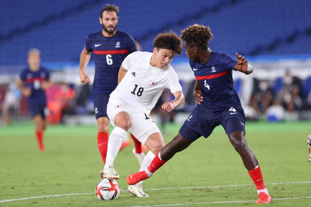 Ayase Ueda (JPN), JULY 28, 2021 - Football Soccer : Men s First Round Group A match between France 0-4 Japan during the Tokyo 2020 Olympic Games, Olympische Spiele, Olympia, OS at the International Stadium Yokohama in Kanagawa, Japan. Noxthirdxpartyxsales  (165725522)