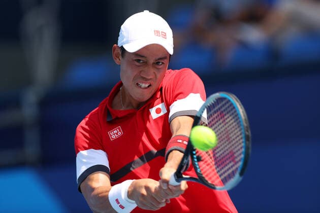 Kei Nishikori (JPN), JULY 28, 2021 - Tennis : Men s Singles 3rd Round during the Tokyo 2020 Olympic Games, Olympische Spiele, Olympia, OS at the Ariake Tennis Park in Tokyo, Japan. Noxthirdxpartyxsales  (165727385)