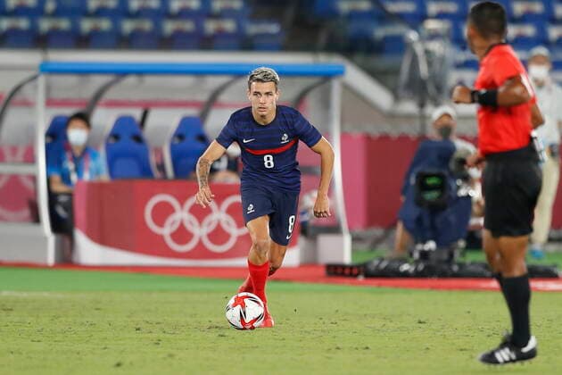 Enzo Le Fee (FRA), JULY 28, 2021 - Football Soccer : Tokyo 2020 Olympic Games, Olympische Spiele, Olympia, OS Men s football 1st round group A match between France 0-4 Japan at the International Stadium Yokohama in Yokohama, Japan. Noxthirdxpartyxsales  (165779576)