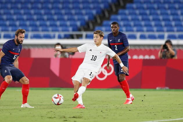 Ritsu Doan (JPN), JULY 28, 2021 - Football Soccer : Tokyo 2020 Olympic Games, Olympische Spiele, Olympia, OS Men s football 1st round group A match between France 0-4 Japan at the International Stadium Yokohama in Yokohama, Japan. Noxthirdxpartyxsales  (165779595)
