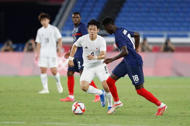 Wataru Endo (JPN), JULY 28, 2021 - Football Soccer : Tokyo 2020 Olympic Games, Olympische Spiele, Olympia, OS Men s football 1st round group A match between France 0-4 Japan at the International Stadium Yokohama in Yokohama, Japan. Noxthirdxpartyxsales  (165779610)