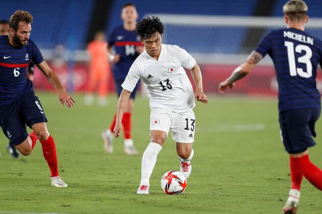 Reo Hatate (JPN), JULY 28, 2021 - Football Soccer : Tokyo 2020 Olympic Games, Olympische Spiele, Olympia, OS Men s football 1st round group A match between France 0-4 Japan at the International Stadium Yokohama in Yokohama, Japan. Noxthirdxpartyxsales  (165779625)