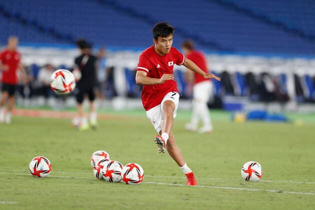 Takefusa Kubo (JPN), JULY 28, 2021 - Football Soccer : Tokyo 2020 Olympic Games, Olympische Spiele, Olympia, OS Men s football 1st round group A match between France 0-4 Japan at the International Stadium Yokohama in Yokohama, Japan. Noxthirdxpartyxsales  (165779663)