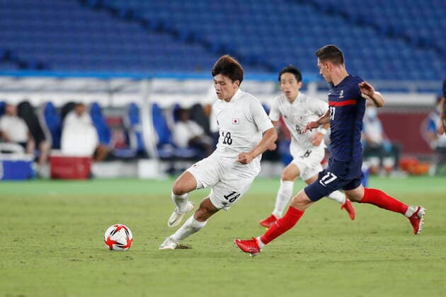 Ayase Ueda (JPN), JULY 28, 2021 - Football Soccer : Tokyo 2020 Olympic Games, Olympische Spiele, Olympia, OS Men s football 1st round group A match between France 0-4 Japan at the International Stadium Yokohama in Yokohama, Japan. Noxthirdxpartyxsales  (165779765)