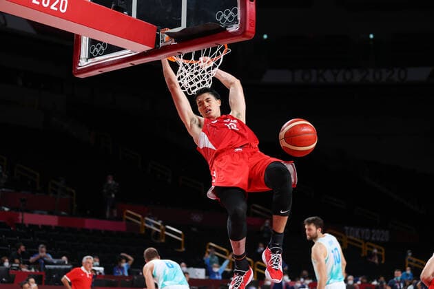 Yuta Watanabe (JPN), JULY 29, 2021 - Basketball : Men s Preliminary Round Group C match between Slovenia 116-81 Japan during the Tokyo 2020 Olympic Games, Olympische Spiele, Olympia, OS at the Saitama Super Arena in Saitama, Japan. Noxthirdxpartyxsales  (165794665)
