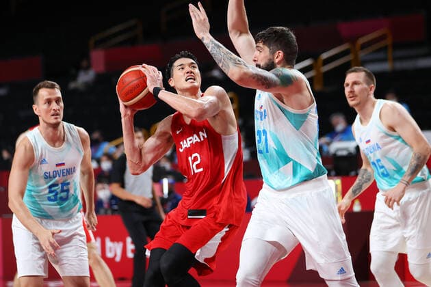 Yuta Watanabe (JPN), JULY 29, 2021 - Basketball : Men s Preliminary Round Group C match between Slovenia 116-81 Japan during the Tokyo 2020 Olympic Games, Olympische Spiele, Olympia, OS at the Saitama Super Arena in Saitama, Japan. Noxthirdxpartyxsales  (165794748)